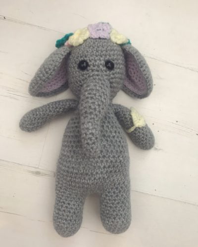 Itty Bitty Handmade Crochet Ellie Elephant