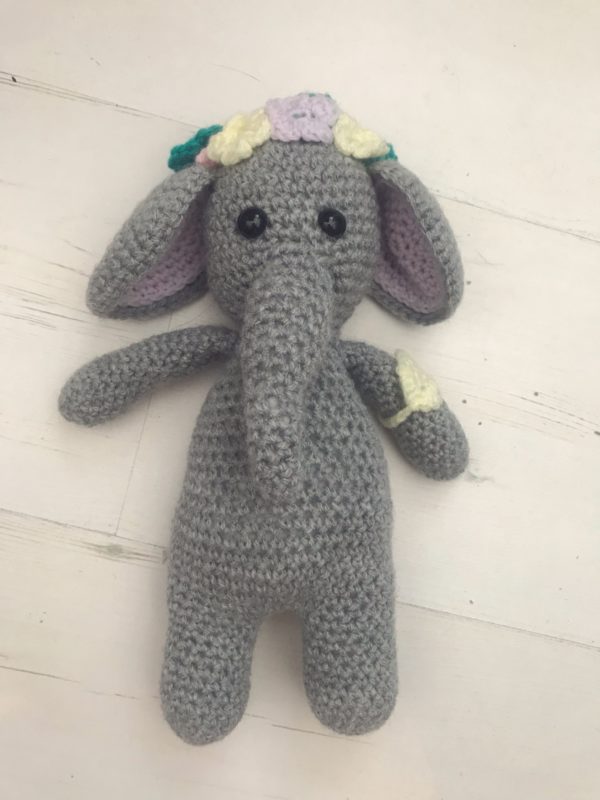 Itty Bitty Handmade Crochet Ellie Elephant