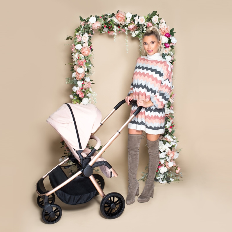 billie faiers mb200 rose gold and blush pushchair