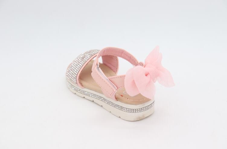 Darcie Diamante Pink Bow Sandals | Itty Bitty