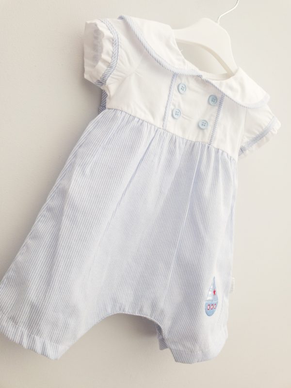Itty Bitty Sailor Stripe Romper - Image 3