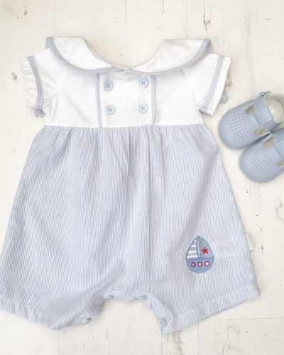 Itty Bitty Sailor Stripe Romper