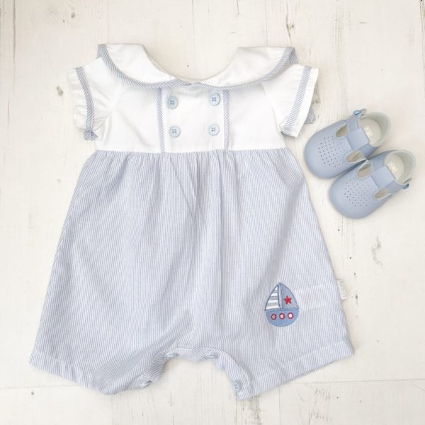 Itty Bitty Sailor Stripe Romper