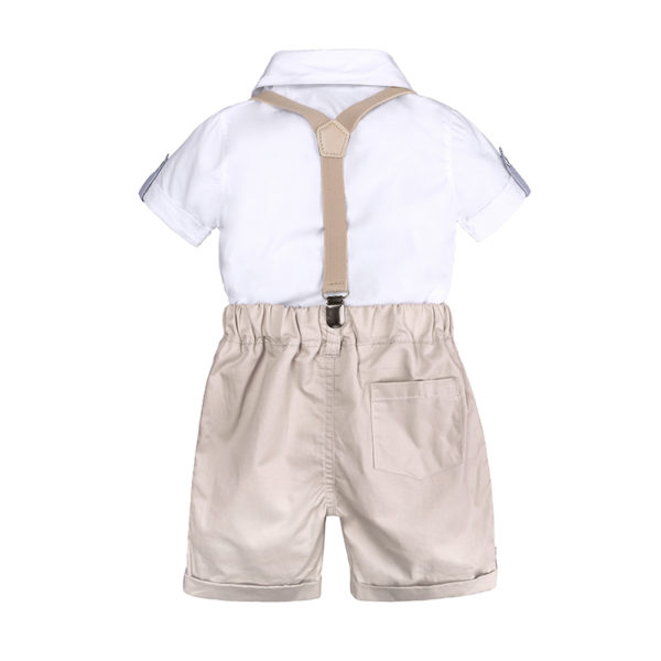 Itty Bitty Babies Boys Gentlemen Bow Tie T-Shirt + Shorts Set