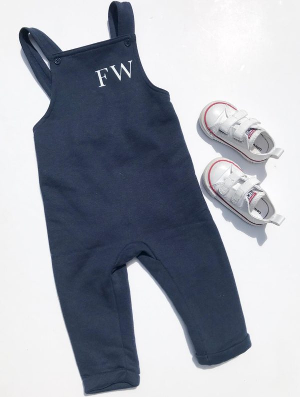 Itty Bitty Navy Personalised Dungarees