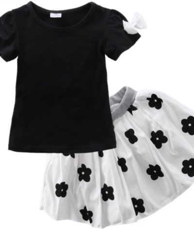 Itty Bitty Mono Skirt and Top Set