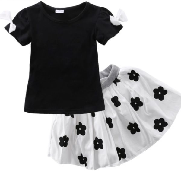 Itty Bitty Mono Skirt and Top Set