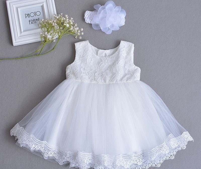 White Princess Bow Dress