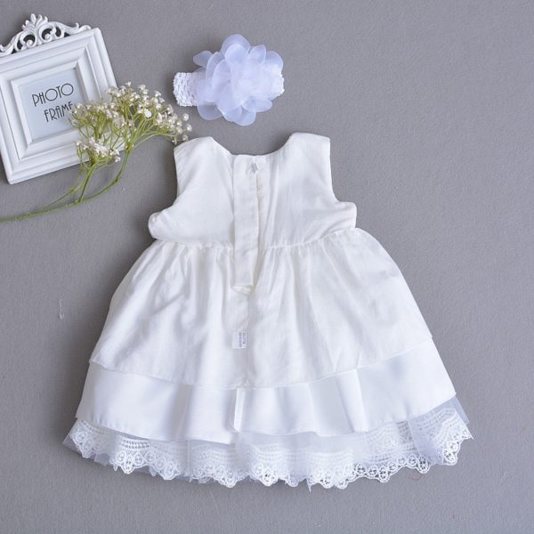 White Princess Bow Dress