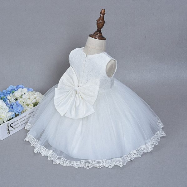 White Princess Bow Dress