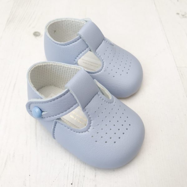 Itty Bitty First Blue T Bar Soft Sole Shoes
