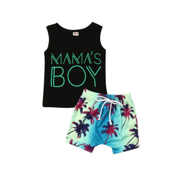 Itty Bitty Baby Boys Mamas Boy Summer Set