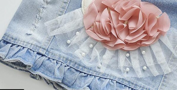 Itty Bitty Princess Swan Denim Jacket
