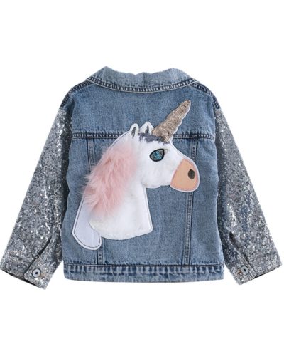 Itty Bitty Unicorn Sparkle Denim Jacket