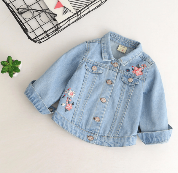 Itty Bitty Butterfly Denim Jacket