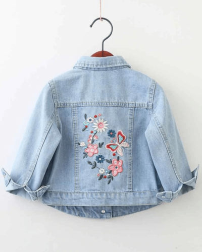 Itty Bitty Butterfly Denim Jacket