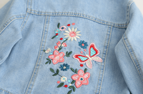 Itty Bitty Butterfly Denim Jacket