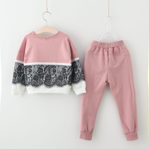 Itty Bitty Ebony Pink Cozy Tracksuit