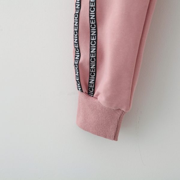 Itty Bitty Ebony Pink Cozy Tracksuit