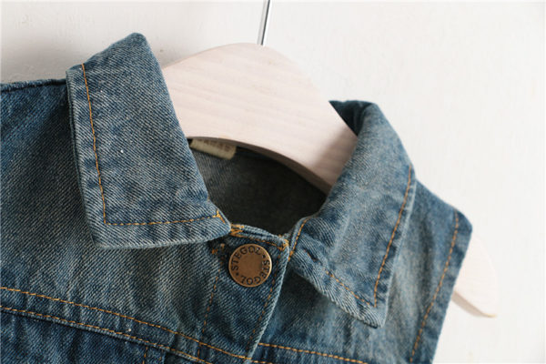 Itty Bitty Sparkle Owl Denim Jacket