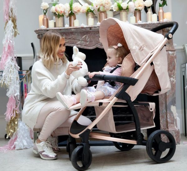 My Babiie Billie Faiers MB200+ Rose Gold and Blush Pink Travel System