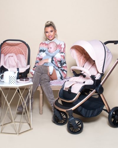 Billie Faiers MB400 Rose Gold and Blush Melange Travel System