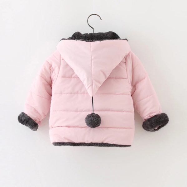 Itty Bitty Pink Bow Detail Coat - Image 2