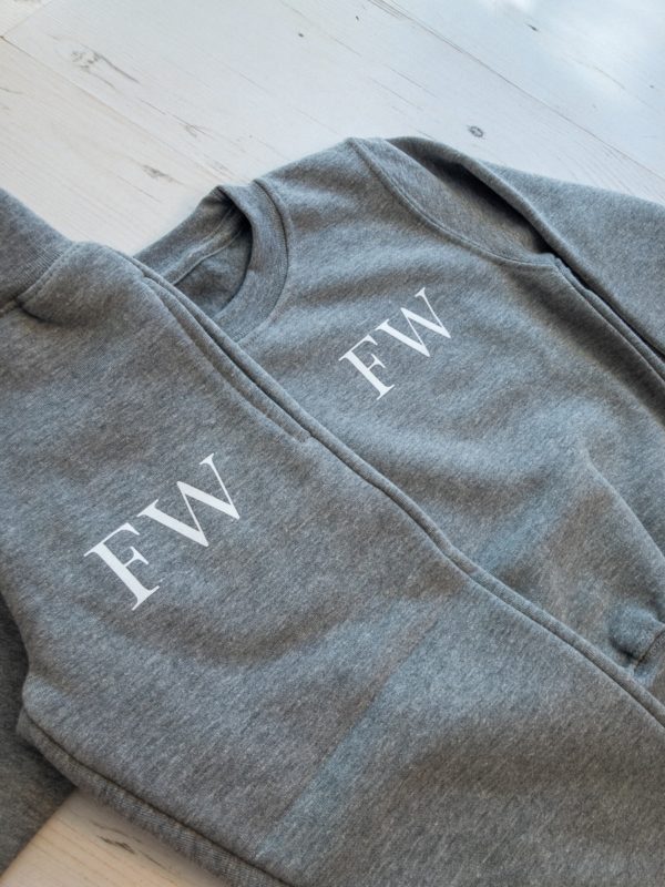 Itty Bitty Grey Personalised Initials Tracksuit