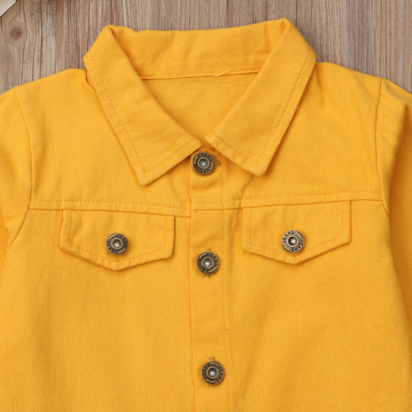 Itty Bitty Yellow Denim Jacket
