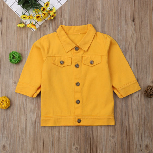 Itty Bitty Yellow Denim Jacket