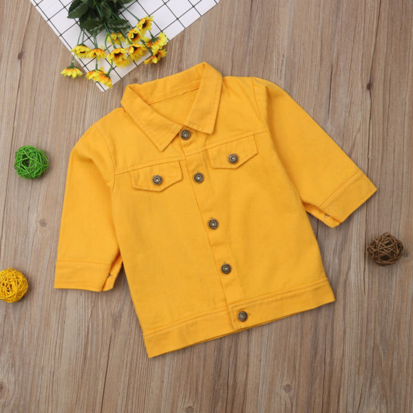 Itty Bitty Yellow Denim Jacket