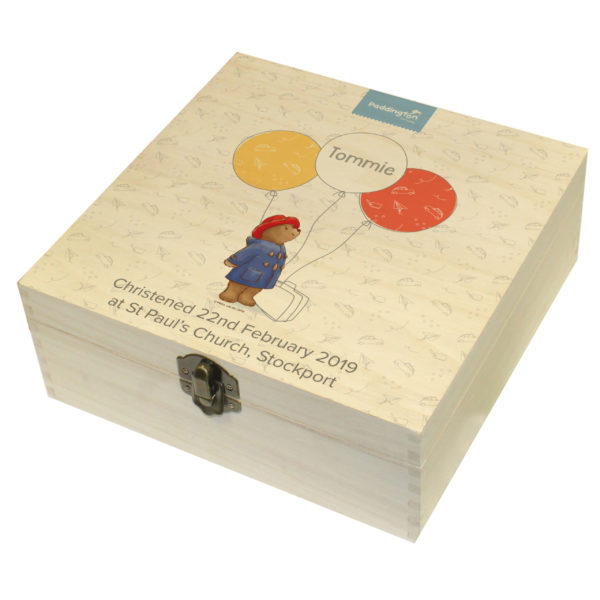 Paddington Bear Balloon Hinged Memory box - Image 9