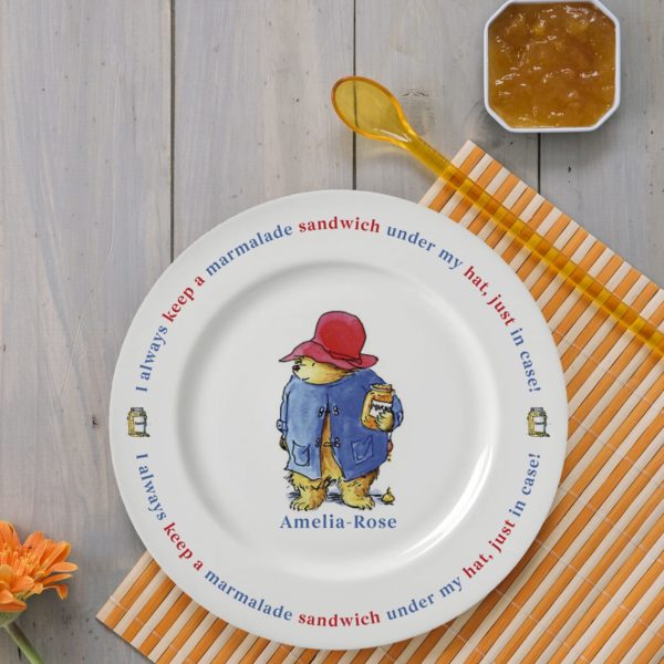 Paddington Bear Marmalade Sandwich 8 Rimmed Plate" - Image 2