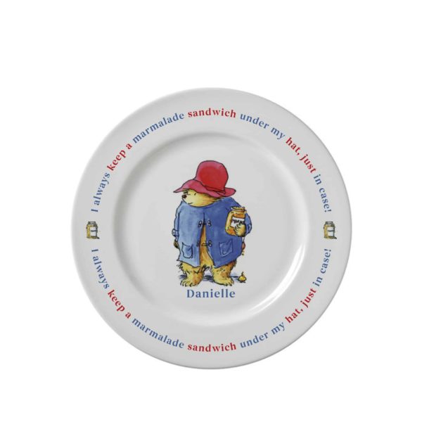 Paddington Bear Marmalade Sandwich 8 Rimmed Plate" - Image 3