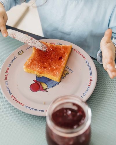 Paddington Bear Marmalade Sandwich 8 Rimmed Plate"
