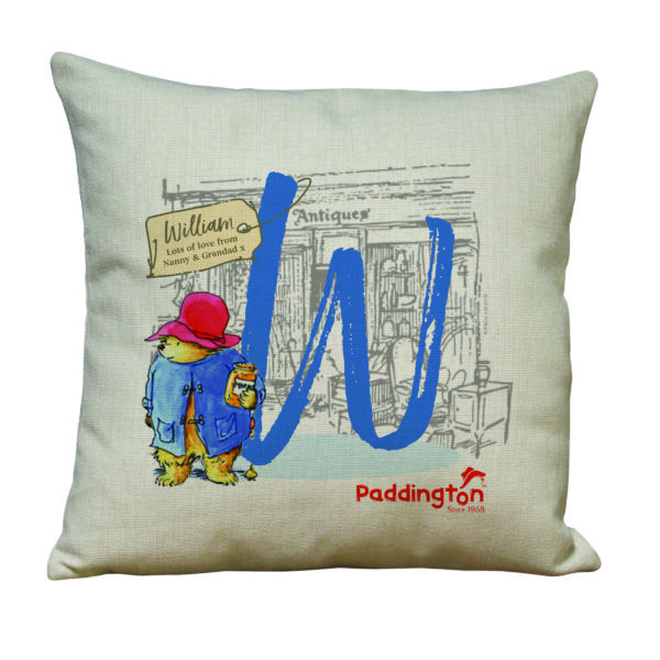 Paddington Bear Initial Linen Cushion - Image 2
