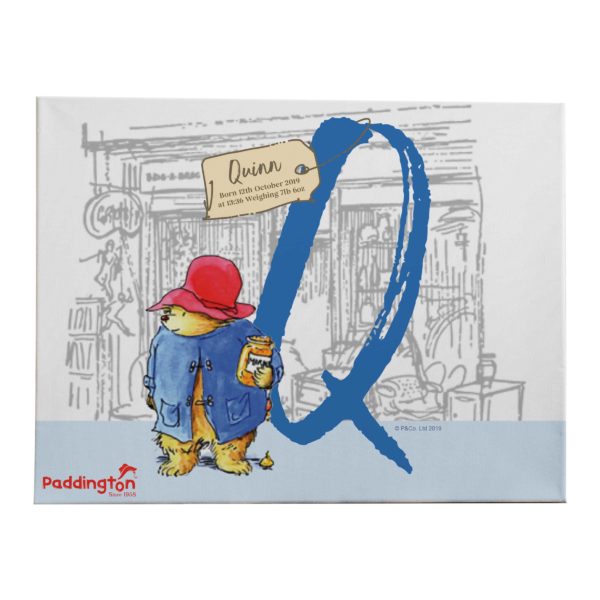 Paddington Bear Initial Canvas - Image 2