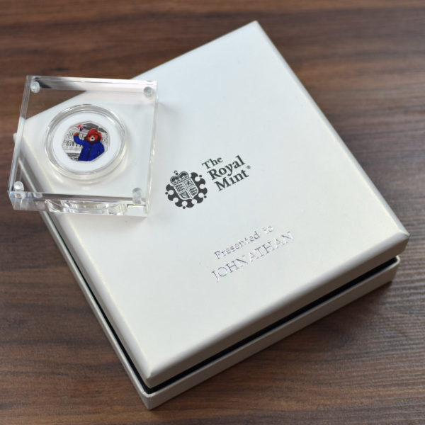 Silver Proof Paddington 50p in a deluxe personalised gift box - Image 3