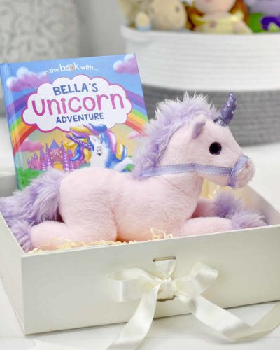 Unicorn Story Personalised Book and Plush Toy Giftset