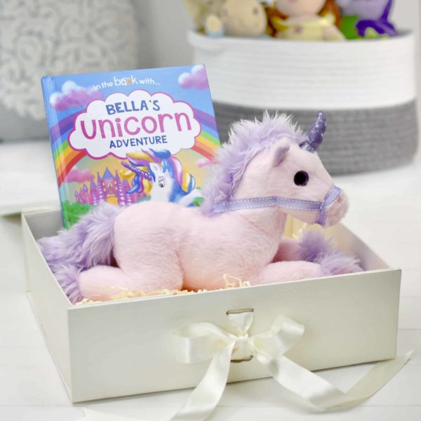 Unicorn Story Personalised Book and Plush Toy Giftset
