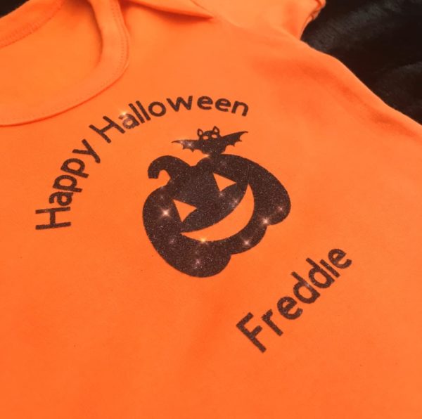 Itty Bitty Happy Halloween Romper - Image 2