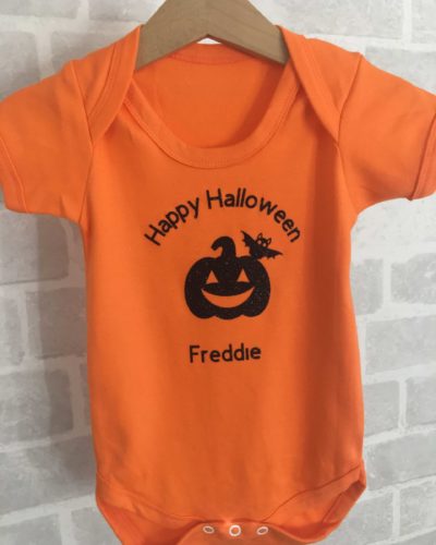 Itty Bitty Happy Halloween Romper