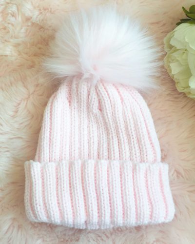 Itty Bitty Princess Pink Pom Pom Beanie Hat
