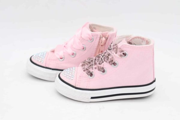 Itty Bitty Pink Fashion DiamanteHi Tops