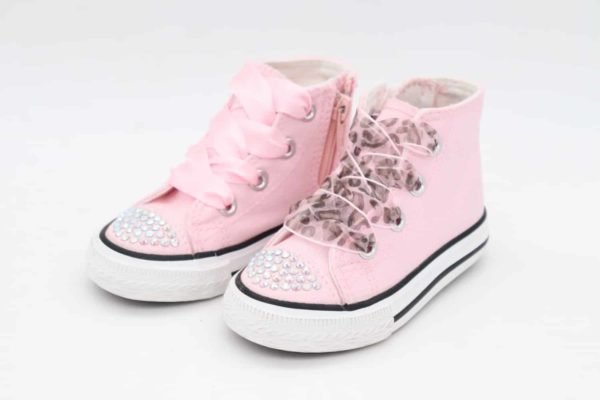 Itty Bitty Pink Fashion DiamanteHi Tops