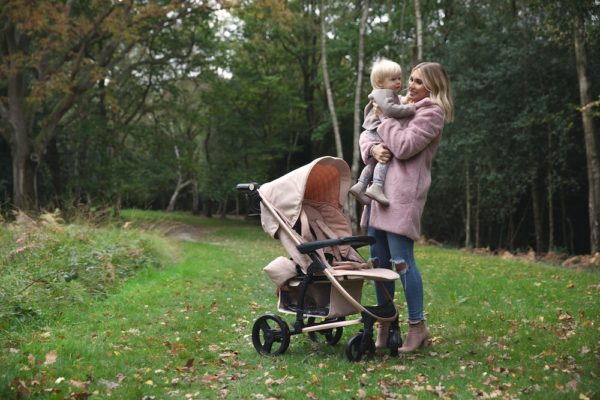 My Babiie Billie Faiers MB200 Rose Gold and Blush Pink Stroller Pushchair Buggy