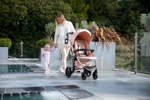 My Babiie Billie Faiers MB200 Rose Gold and Blush Pink Stroller Pushchair Buggy