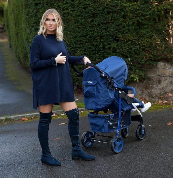 Billie Faiers MB30 Blue Stripes Pushchair