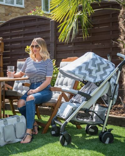 Billie Faiers MB51 Grey Chevron Stroller