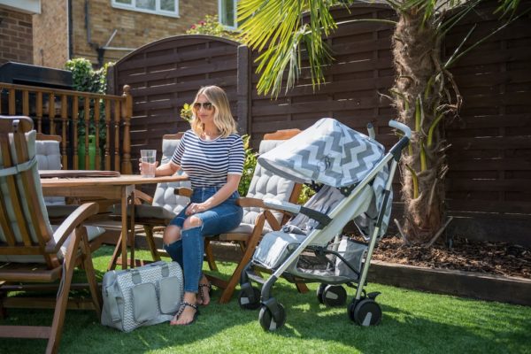 Billie Faiers MB51 Grey Chevron Stroller